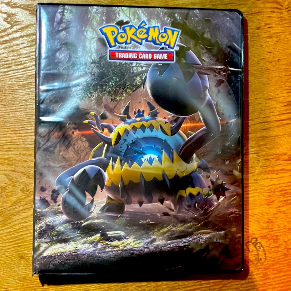 Pokémon card binder with rare cards inside